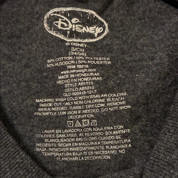 Disney Charcoal Tee with Mickey Mouse Graphic - Picture 2 of 2